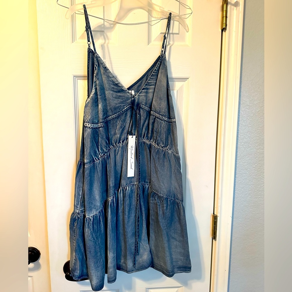 NWT denim dress.
